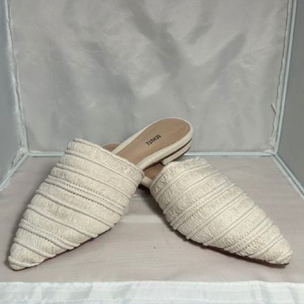 New Schutz cream mules
